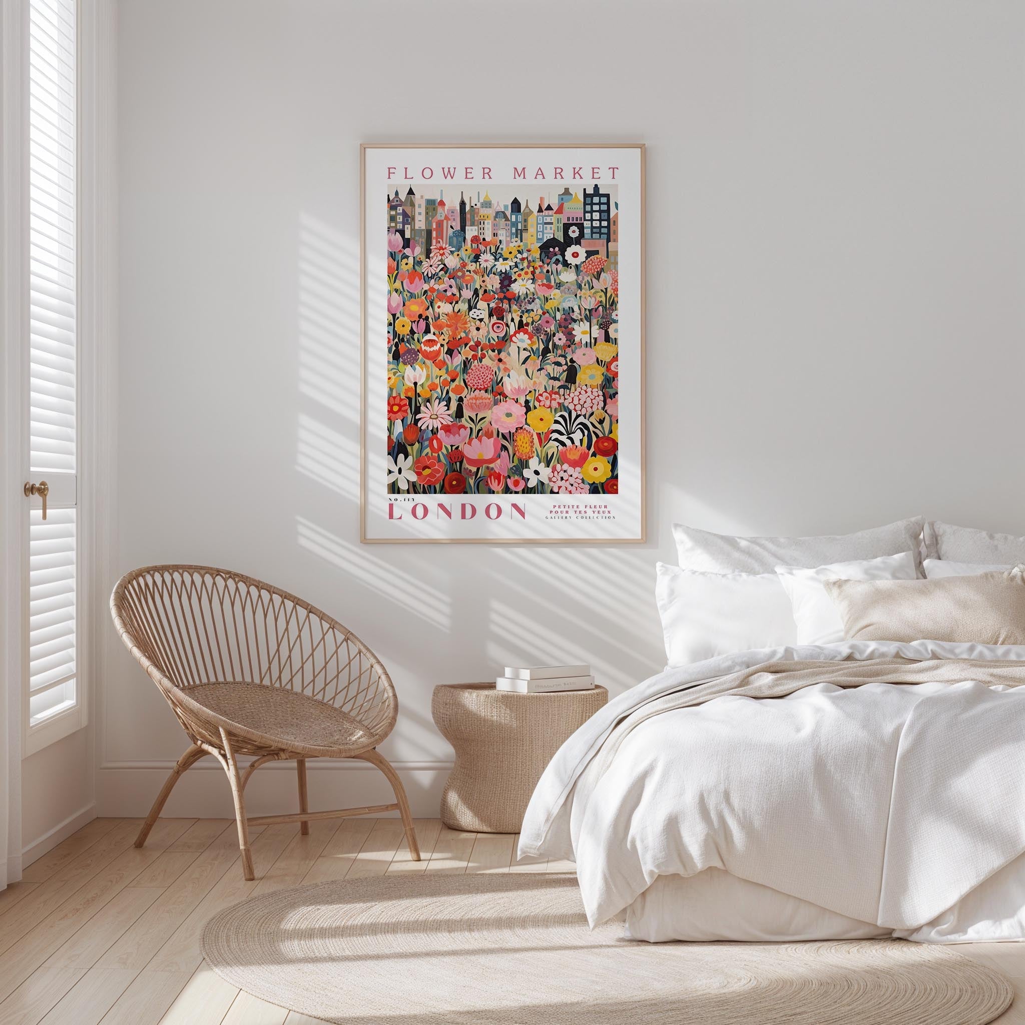 London Flower Market Poster - Posters - Flower Poster