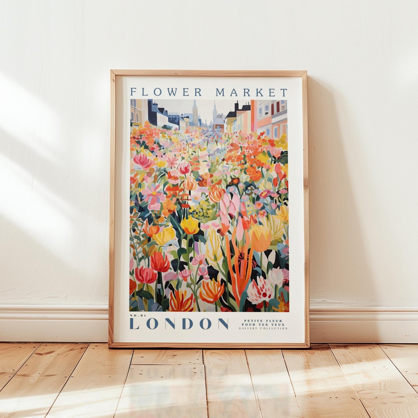 London Flower Market Poster - Posters - Flower Poster