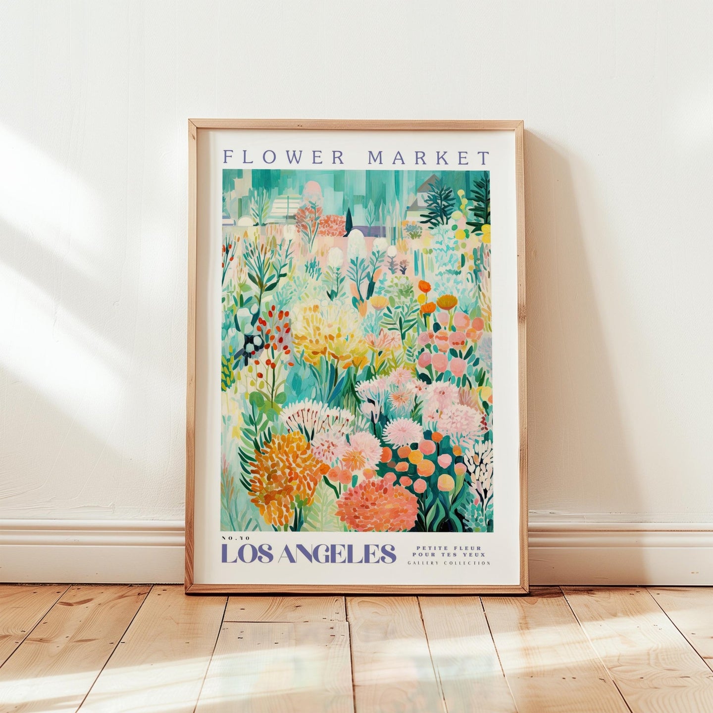 Los Angeles Flower Market Poster - Posters - Flower Poster