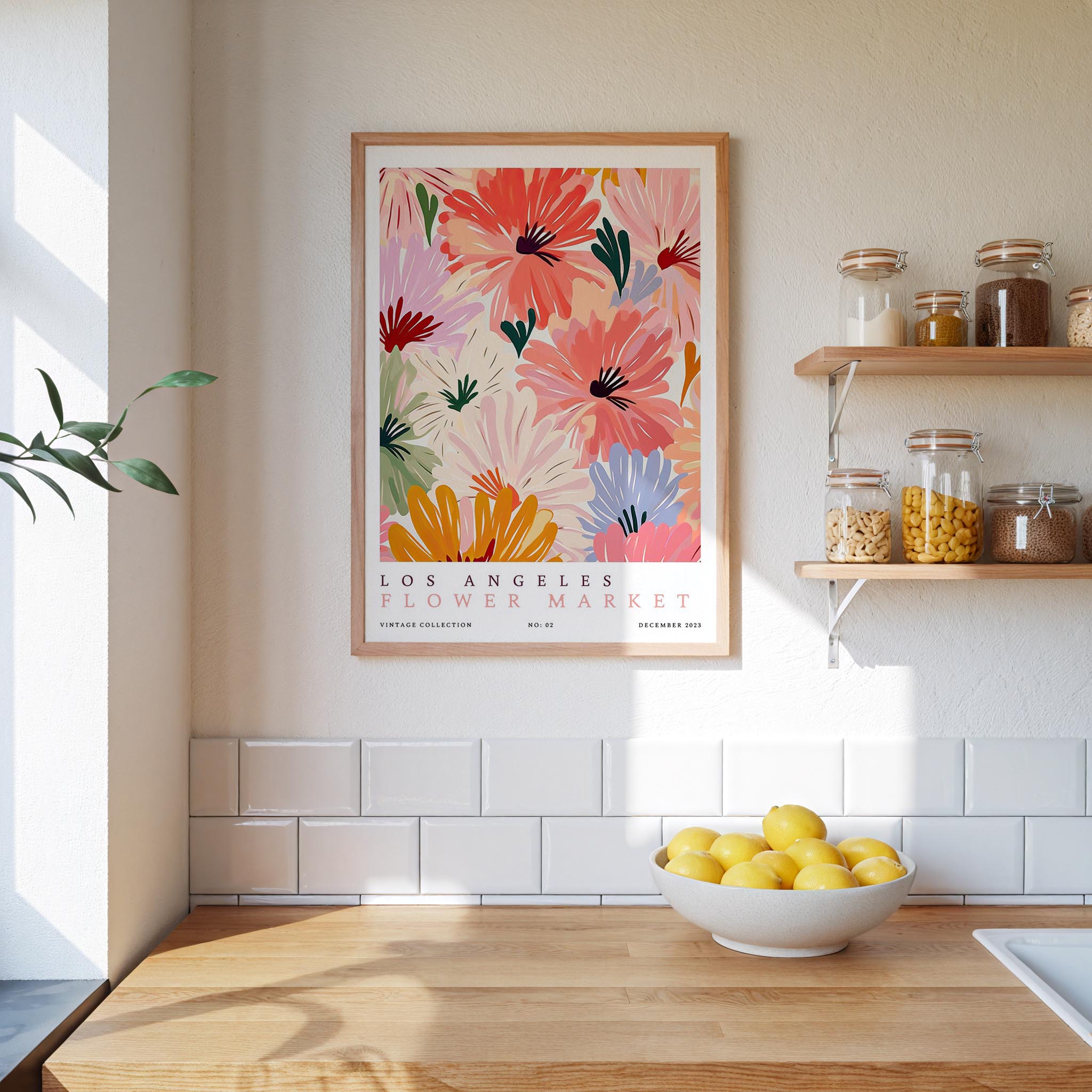 Los Angeles Flower Market Poster - Posters - Flower Poster