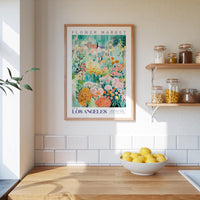 Los Angeles Flower Market Poster - Posters - Flower Poster