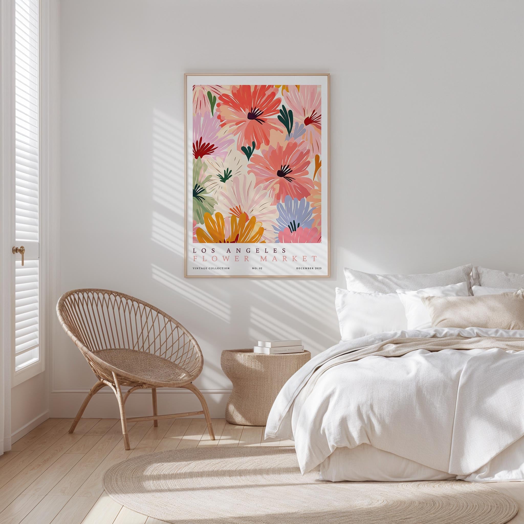 Los Angeles Flower Market Poster - Posters - Flower Poster