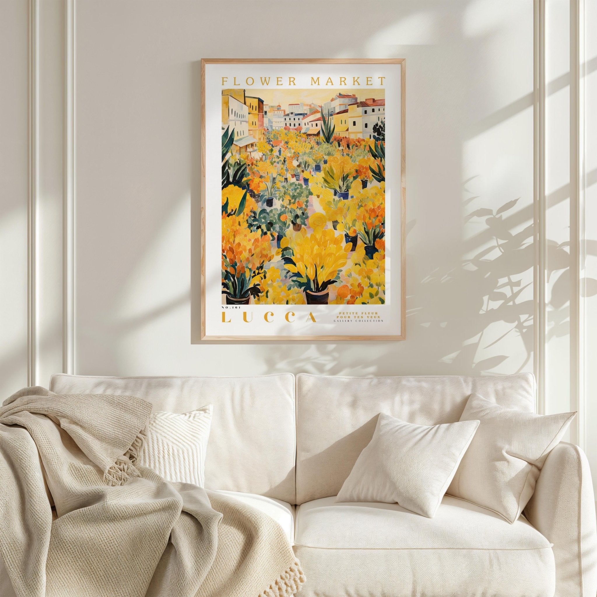 Lucca Flower Market Poster - Posters - Flower Poster