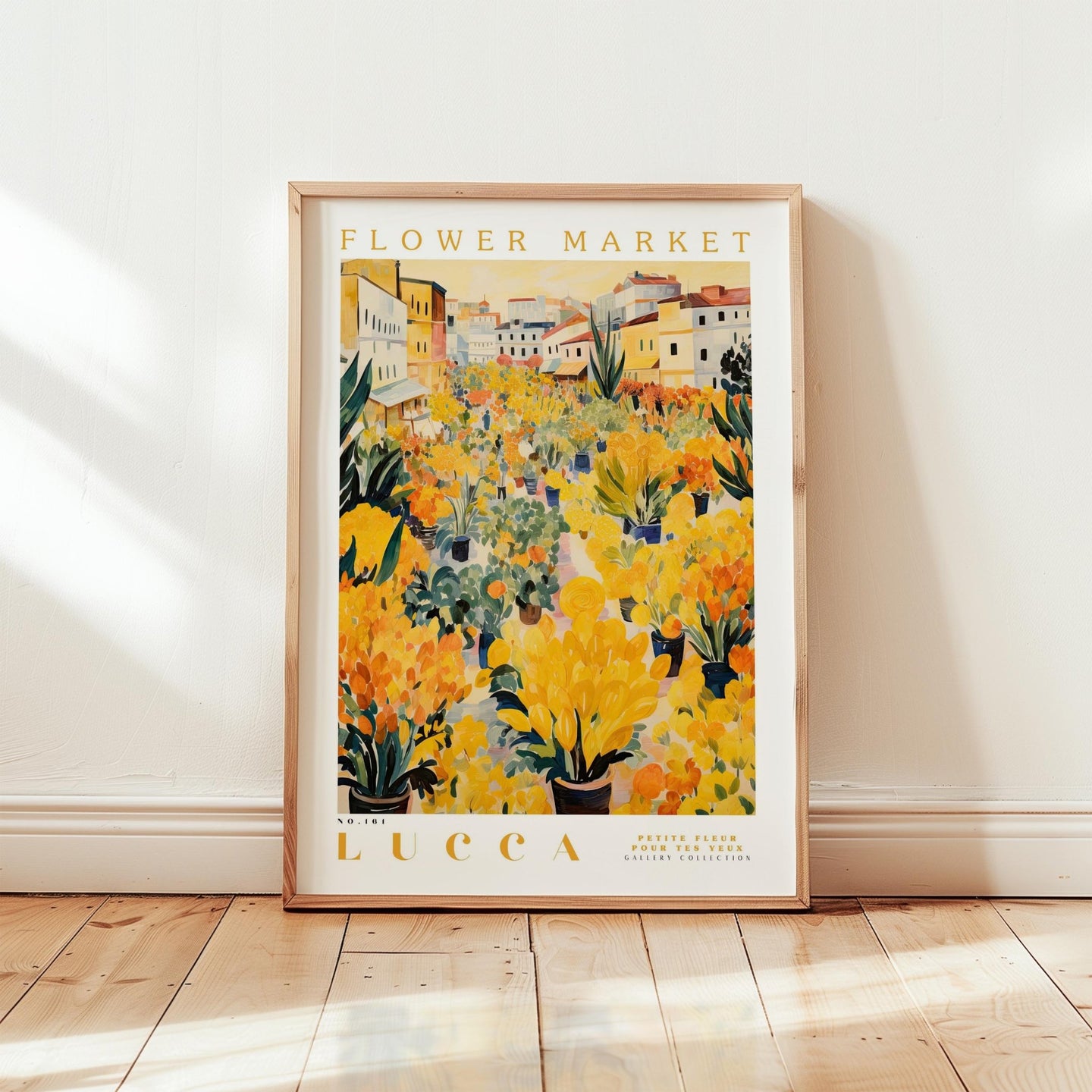 Lucca Flower Market Poster - Posters - Flower Poster