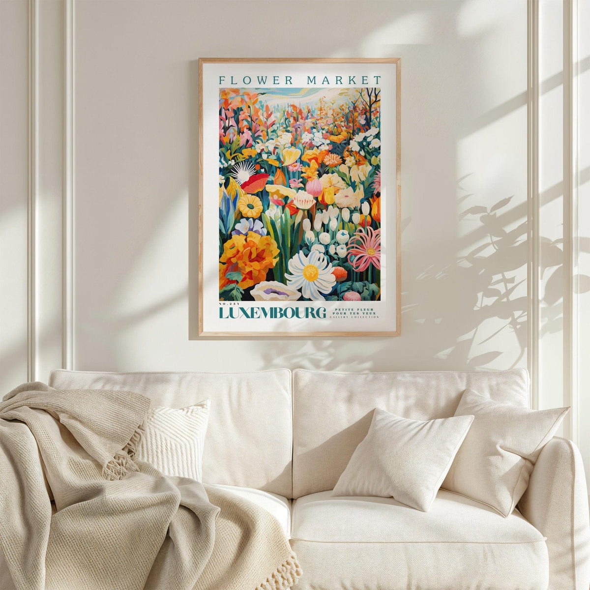 Luxembourg Flower Market Poster - Poster - Flower Poster