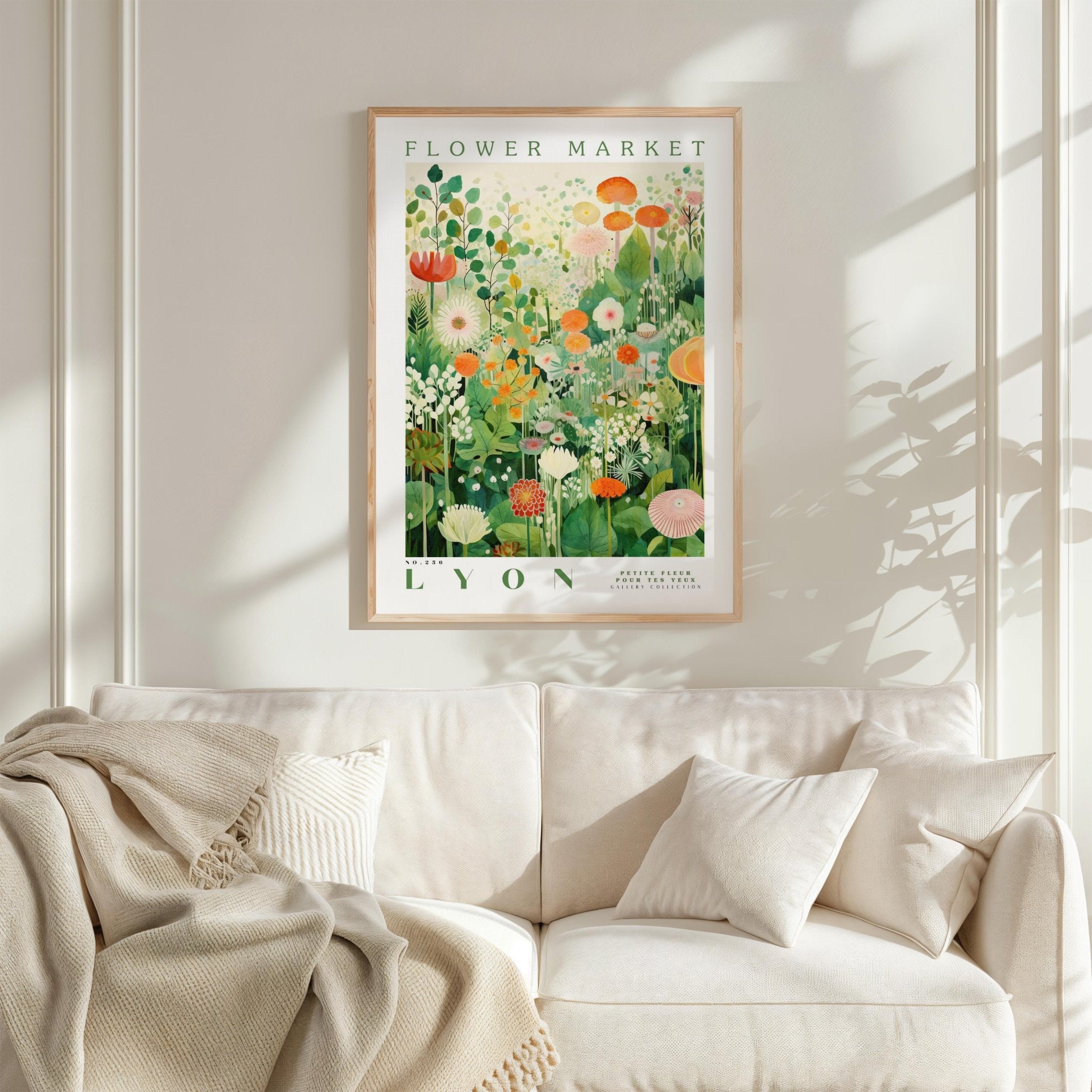 Lyon Flower Market Poster - Poster - Flower Poster