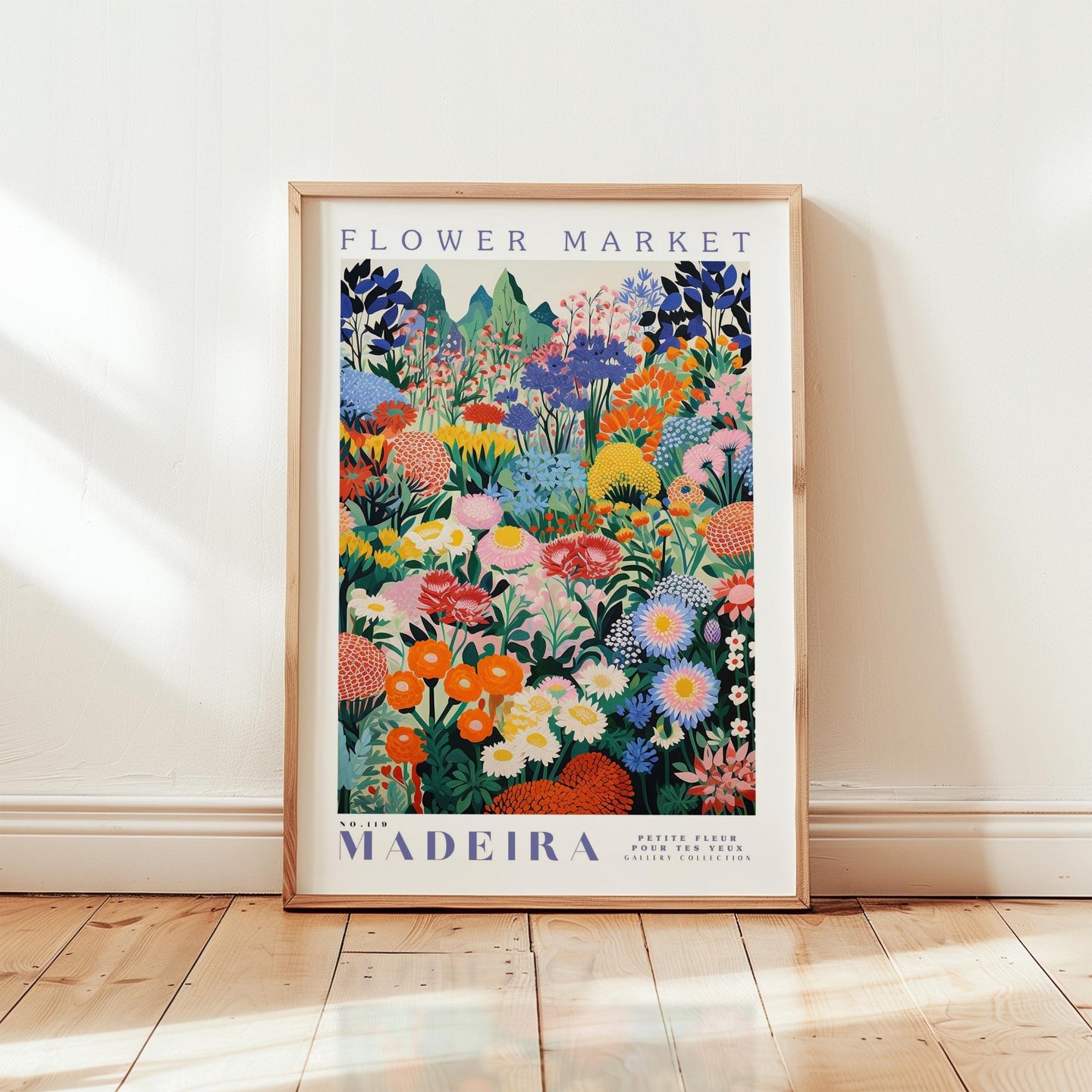 Madeira Flower Market Poster - Posters - Flower Poster