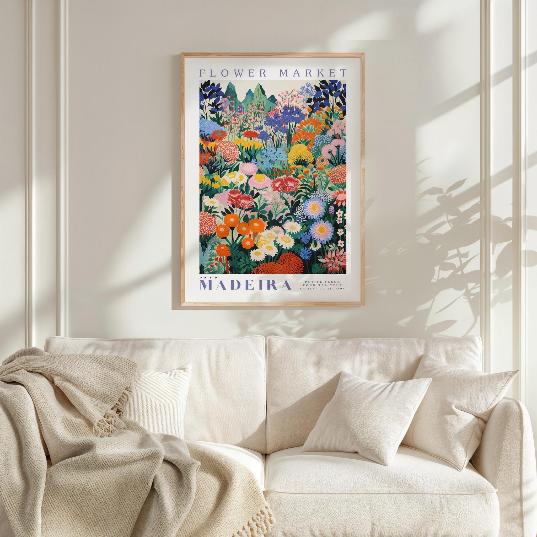 Madeira Flower Market Poster - Posters - Flower Poster