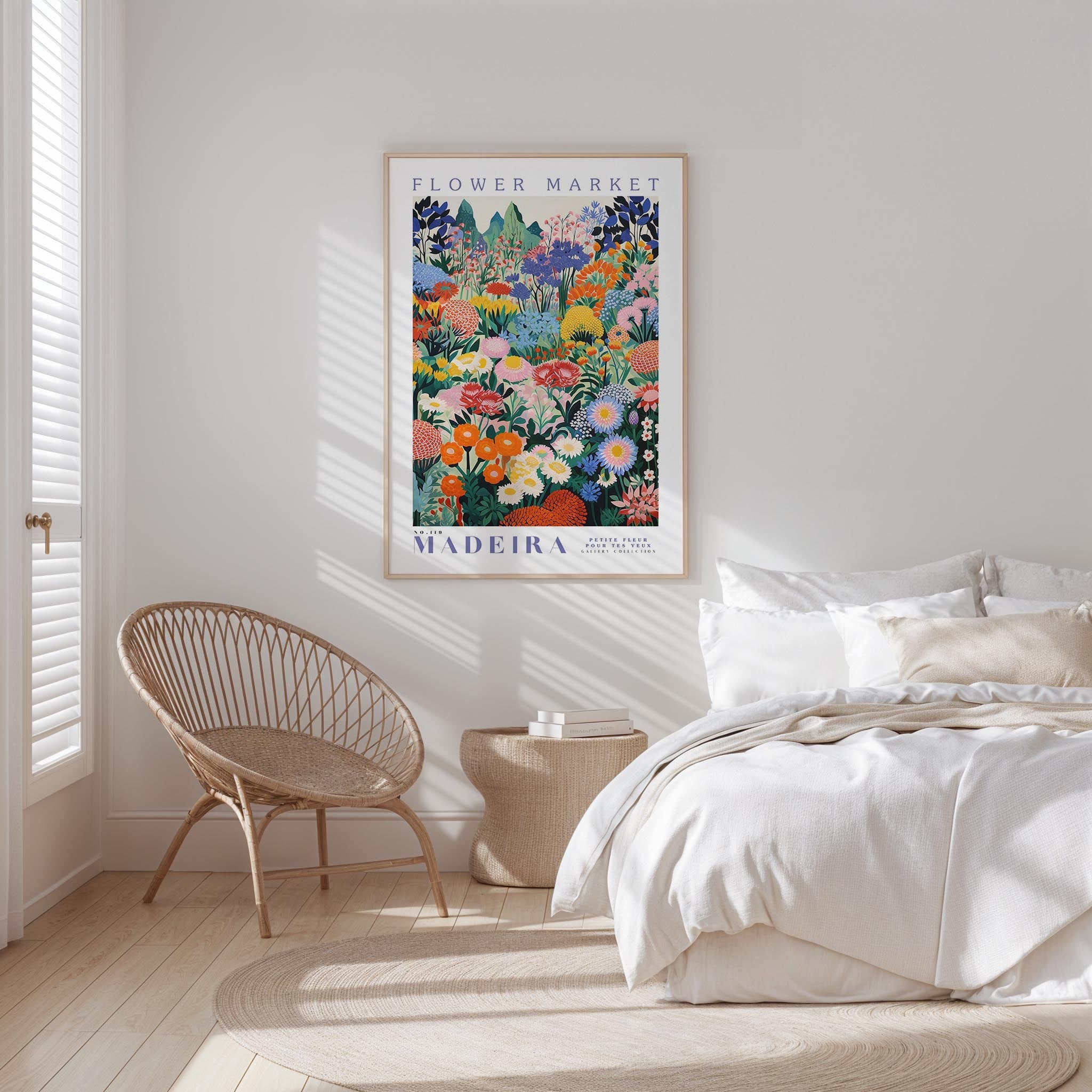 Madeira Flower Market Poster - Posters - Flower Poster