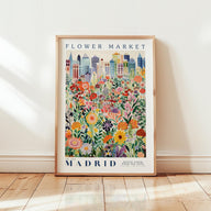 Madrid Flower Market Poster - Posters - Flower Poster