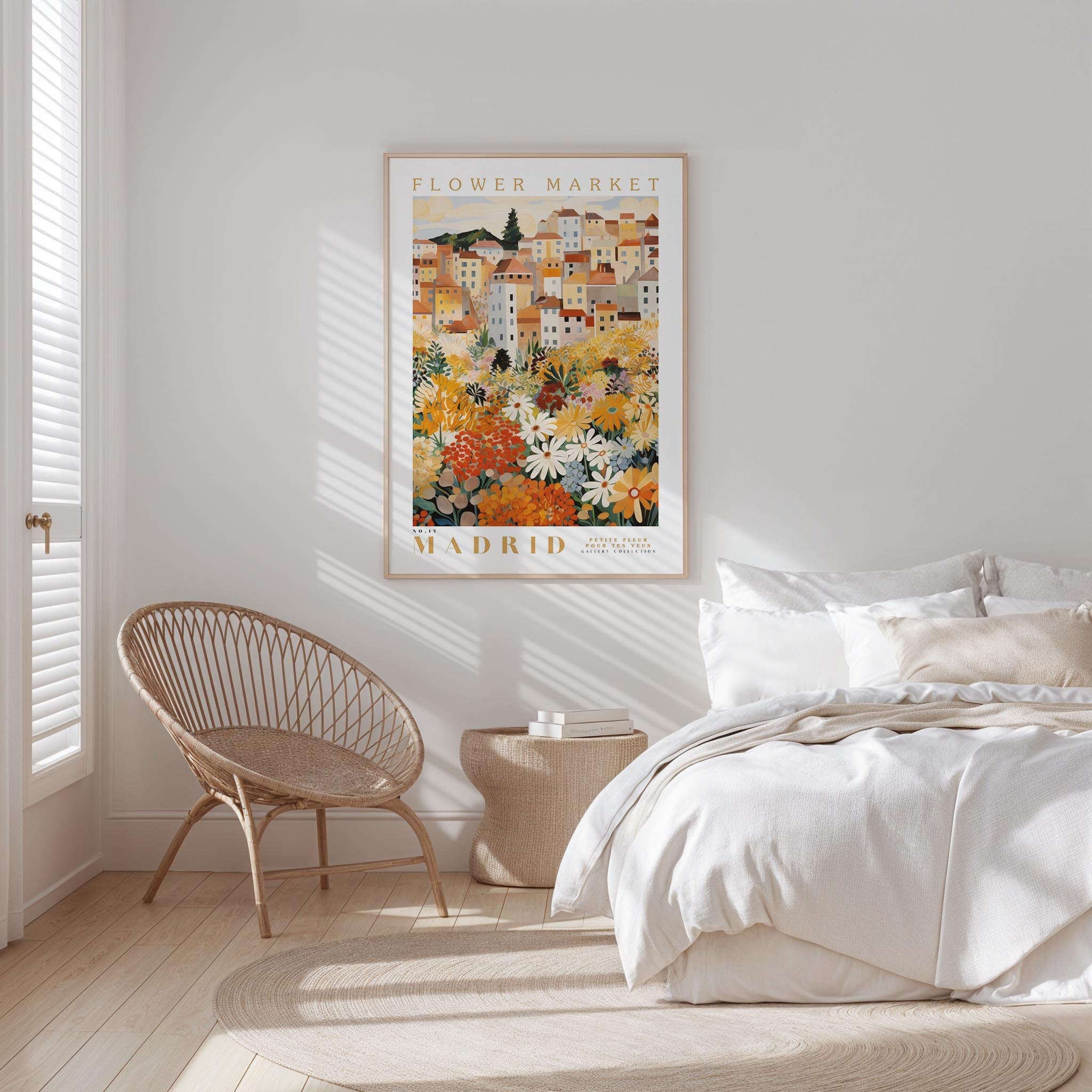 Madrid Flower Market Poster - Posters - Flower Poster