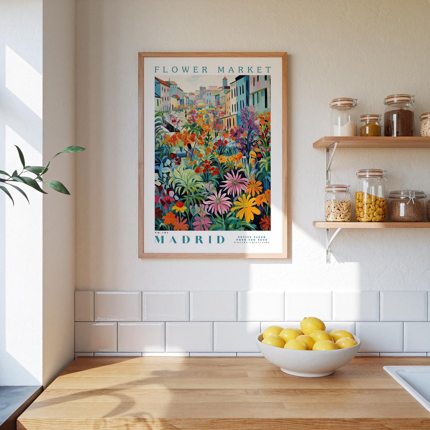Madrid Flower Market Poster - Posters - Flower Poster