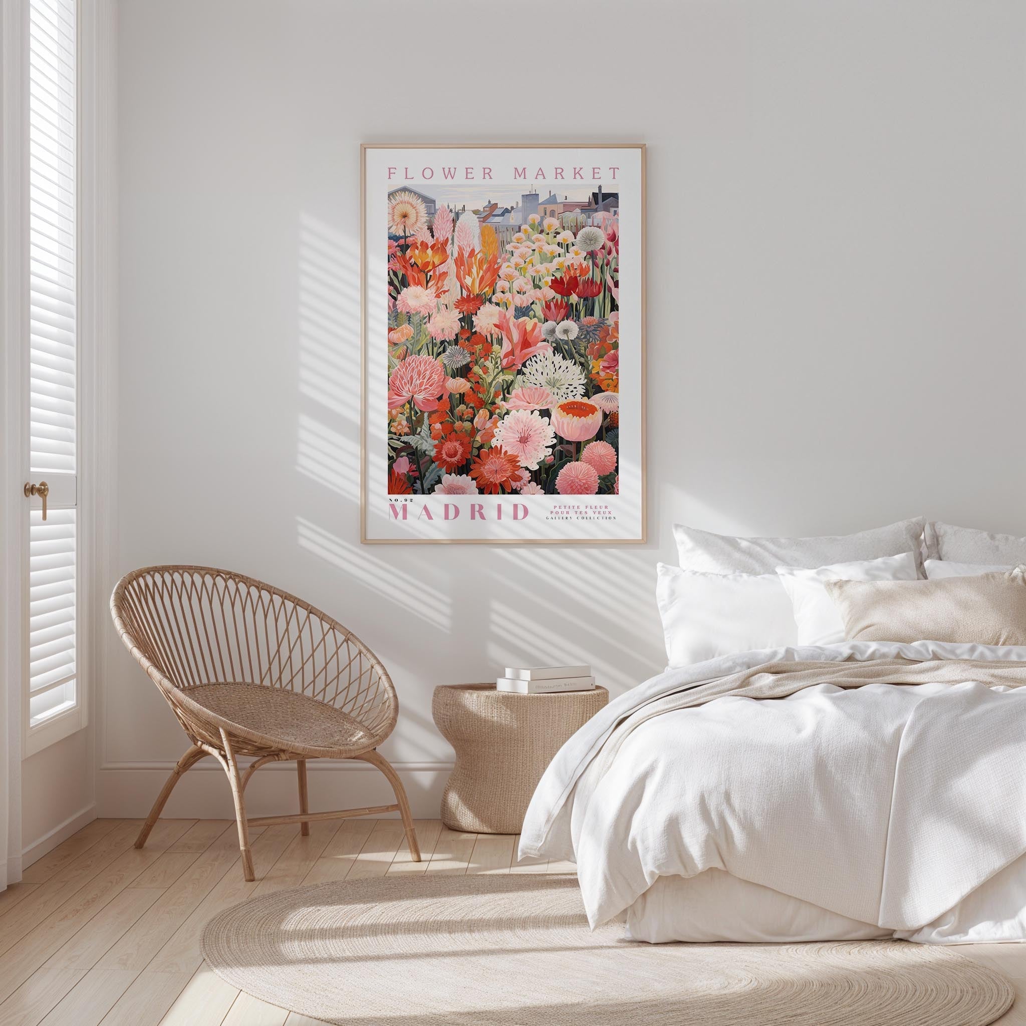 Madrid Flower Market Poster - Posters - Flower Poster