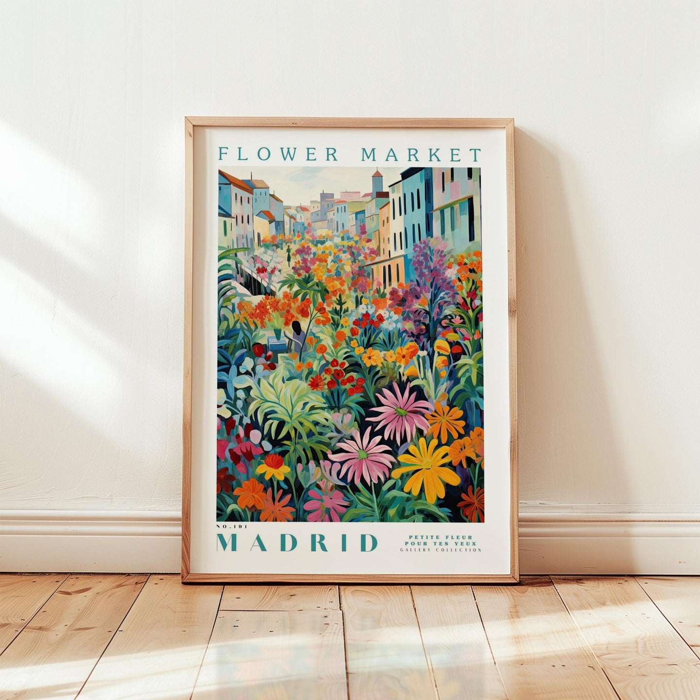 Madrid Flower Market Poster - Posters - Flower Poster