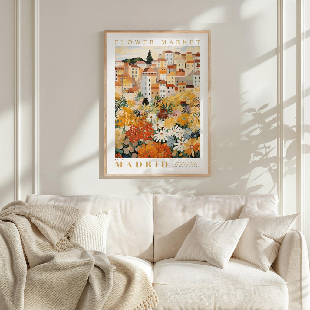 Madrid Flower Market Poster - Posters - Flower Poster