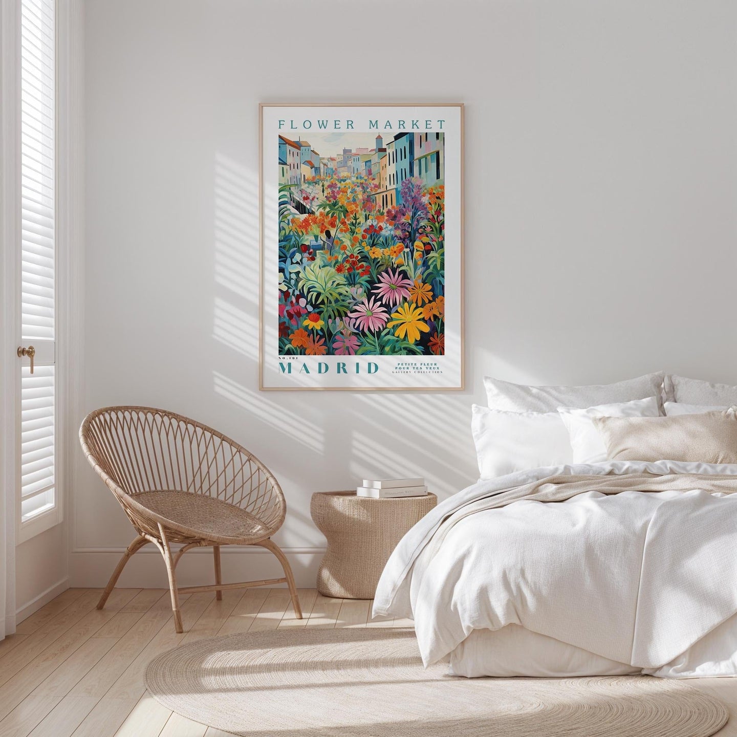 Madrid Flower Market Poster - Posters - Flower Poster