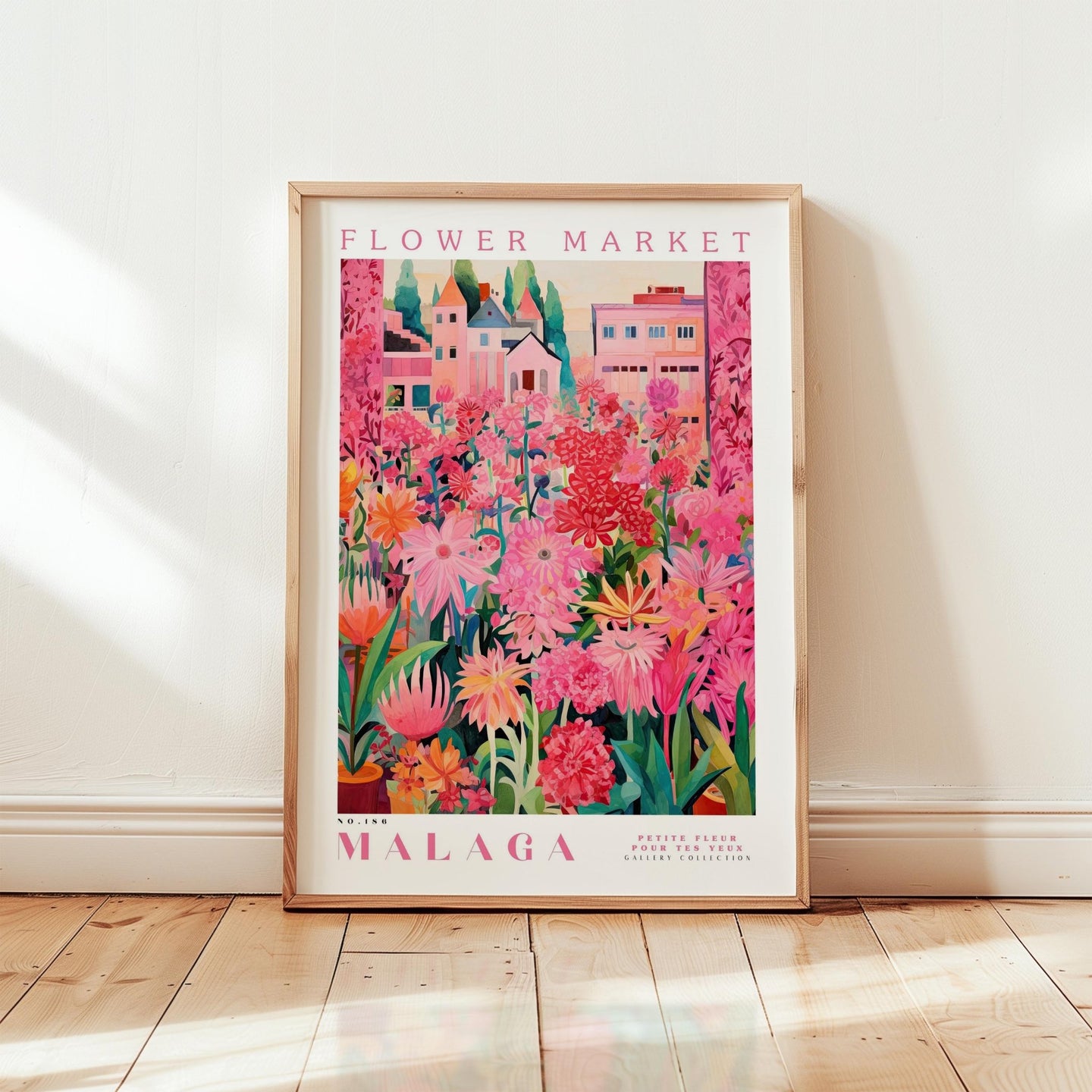 Malaga Flower Market Poster - Posters - Flower Poster