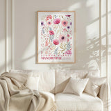 Manchester Flower Market Poster - Posters - Flower Poster