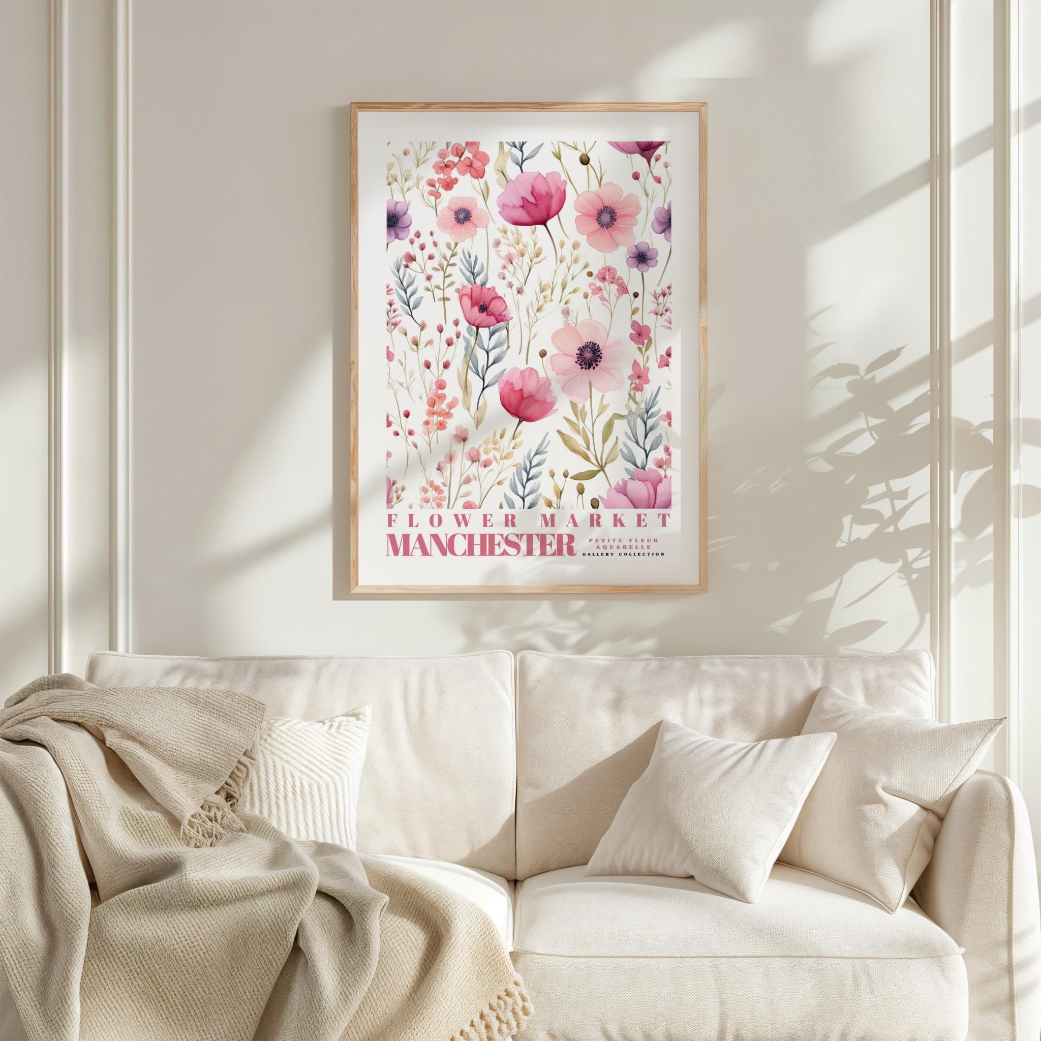 Manchester Flower Market Poster - Posters - Flower Poster