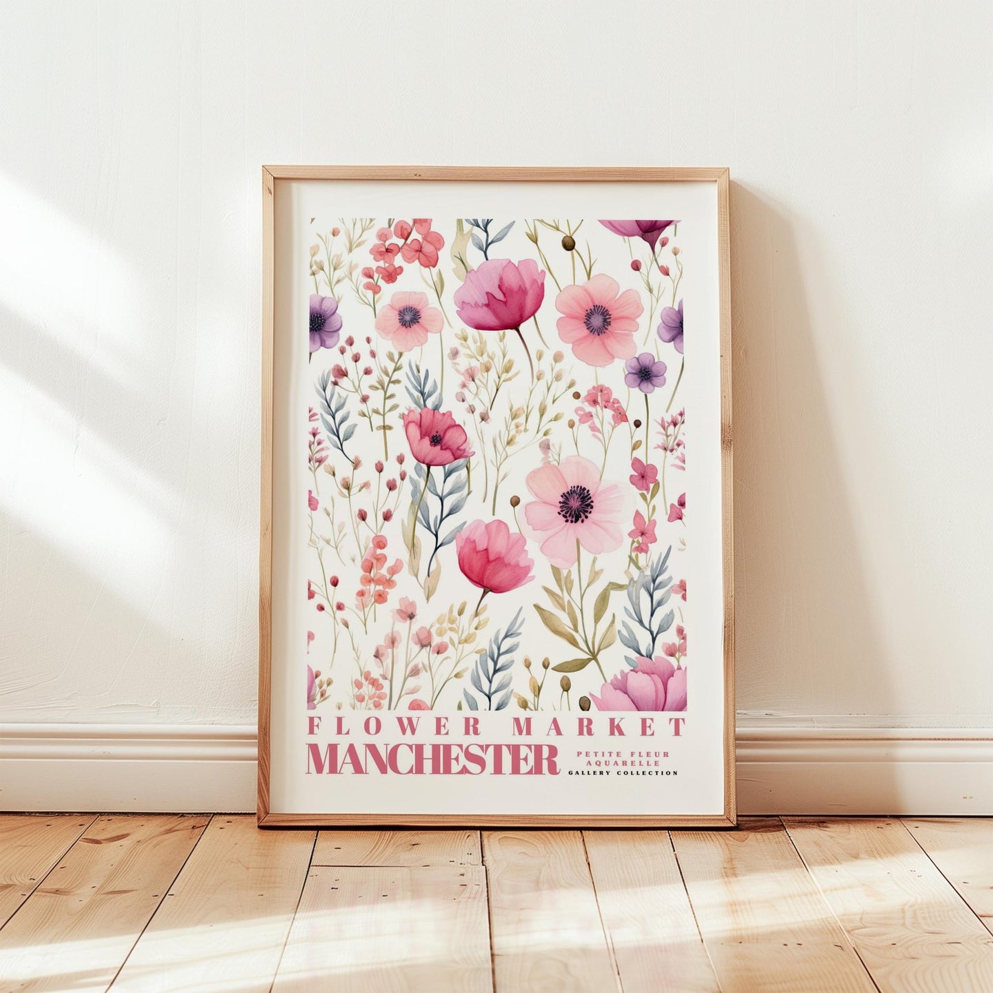 Manchester Flower Market Poster - Posters - Flower Poster
