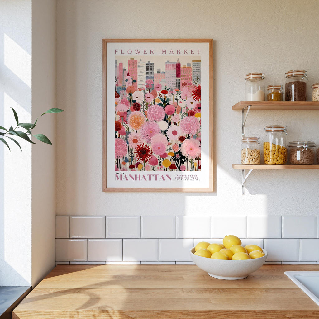 Manhattan Flower Market Poster - Posters - Flower Poster
