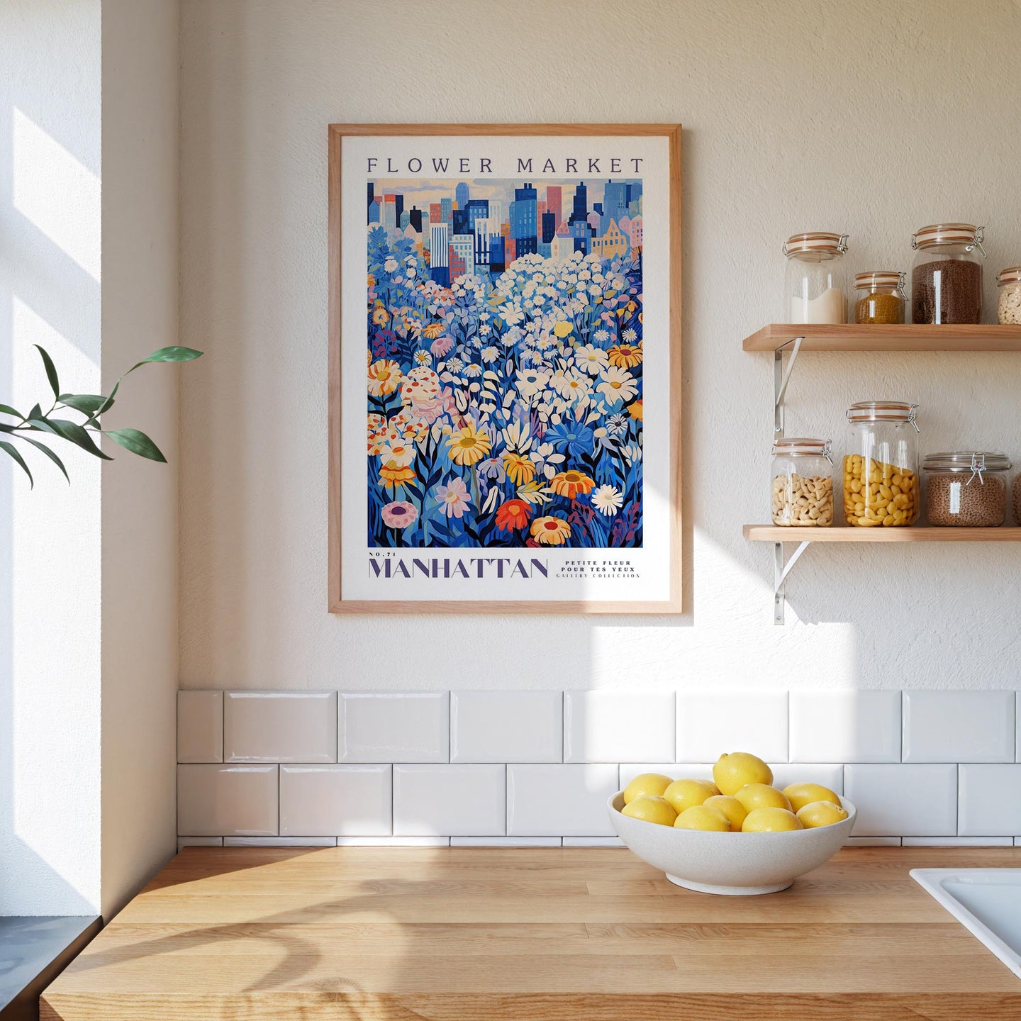 Manhattan Flower Market Poster - Posters - Flower Poster