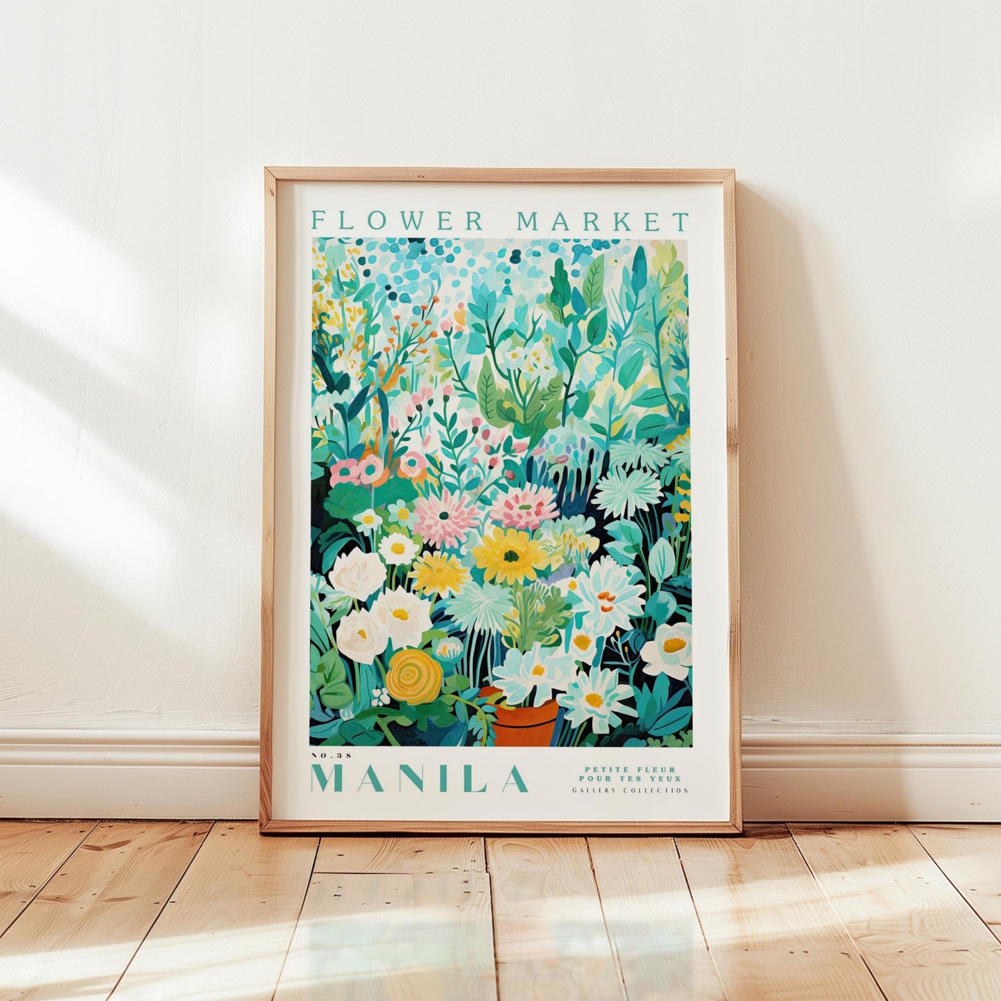 Manila Flower Market Poster - Posters - Flower Poster