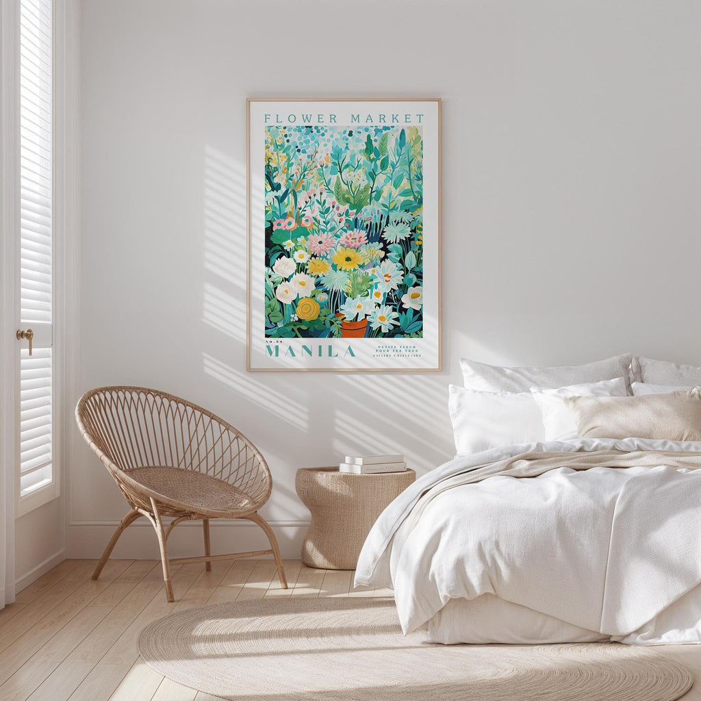 Manila Flower Market Poster - Posters - Flower Poster