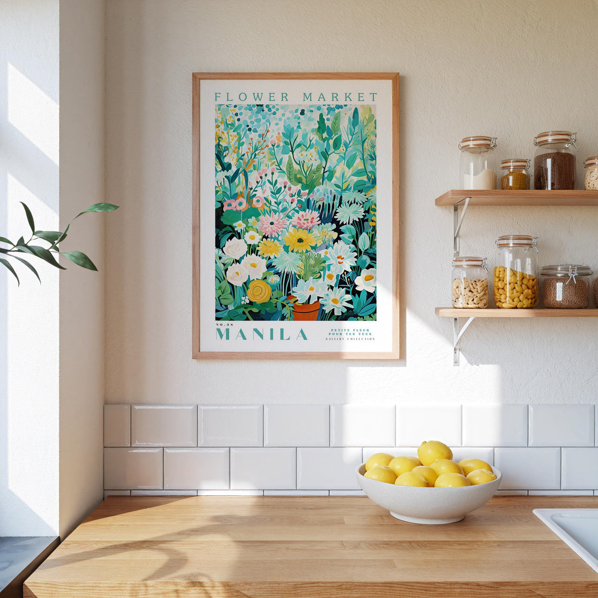 Manila Flower Market Poster - Posters - Flower Poster