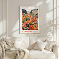 Marseille Flower Market Poster - Poster - Flower Poster