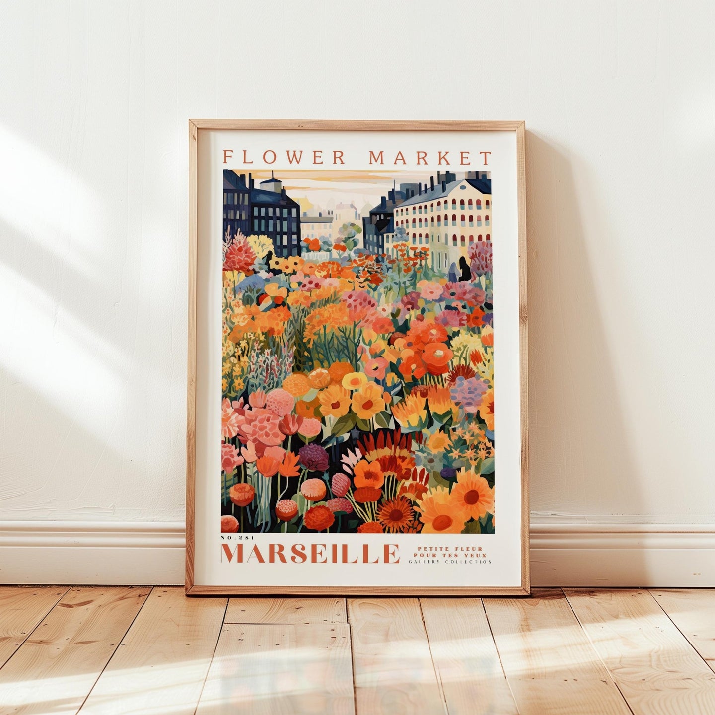 Marseille Flower Market Poster - Poster - Flower Poster