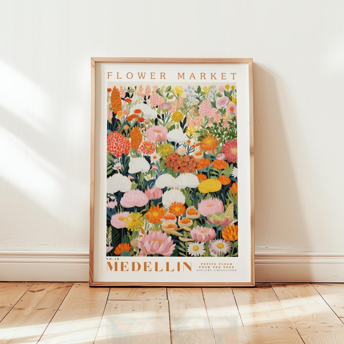 Medellin Flower Market Poster - Posters - Flower Poster