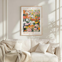 Medellin Flower Market Poster - Posters - Flower Poster