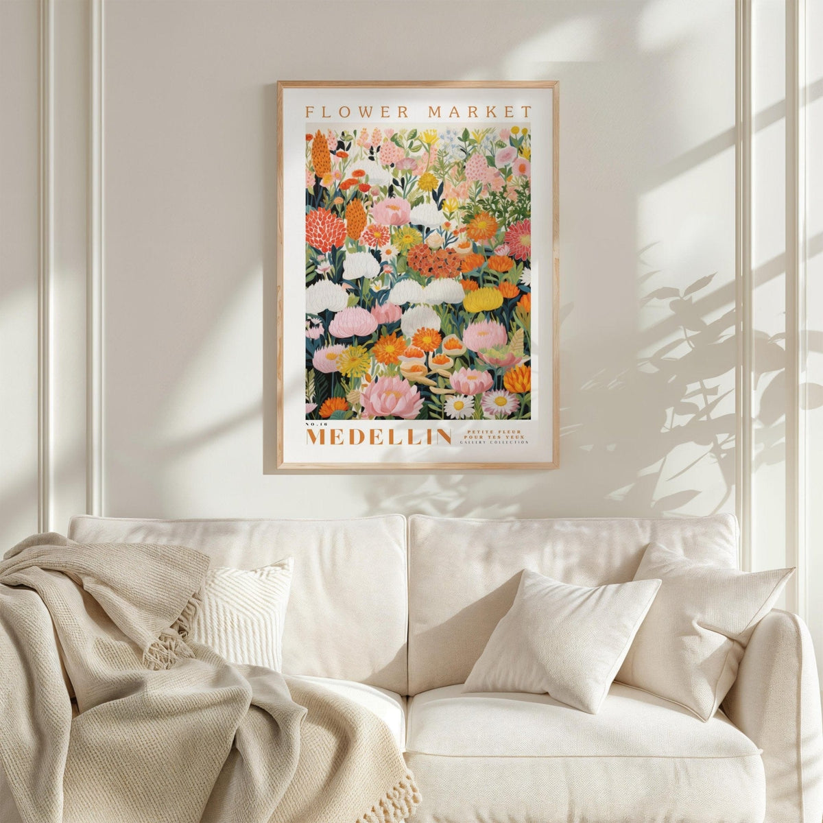 Medellin Flower Market Poster - Posters - Flower Poster