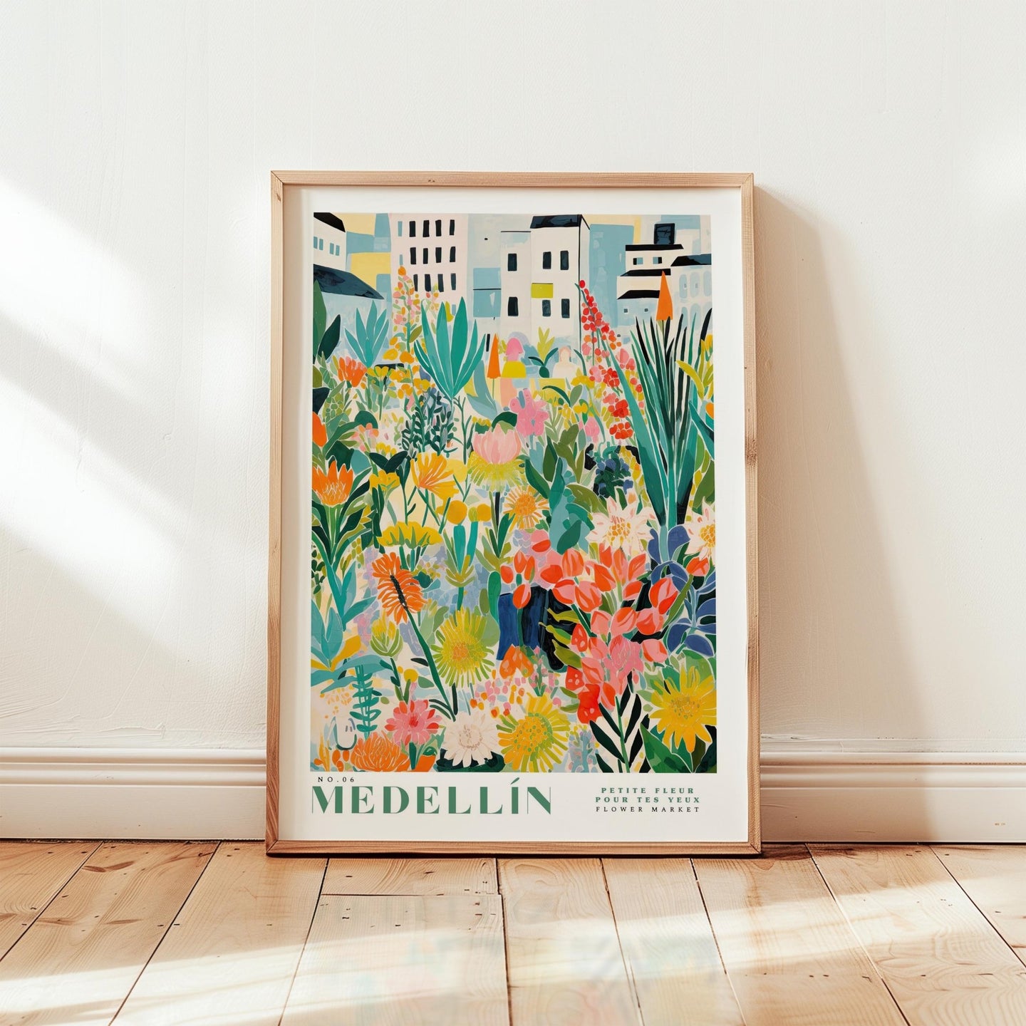 Medellin Flower Market Poster - Posters - Flower Poster