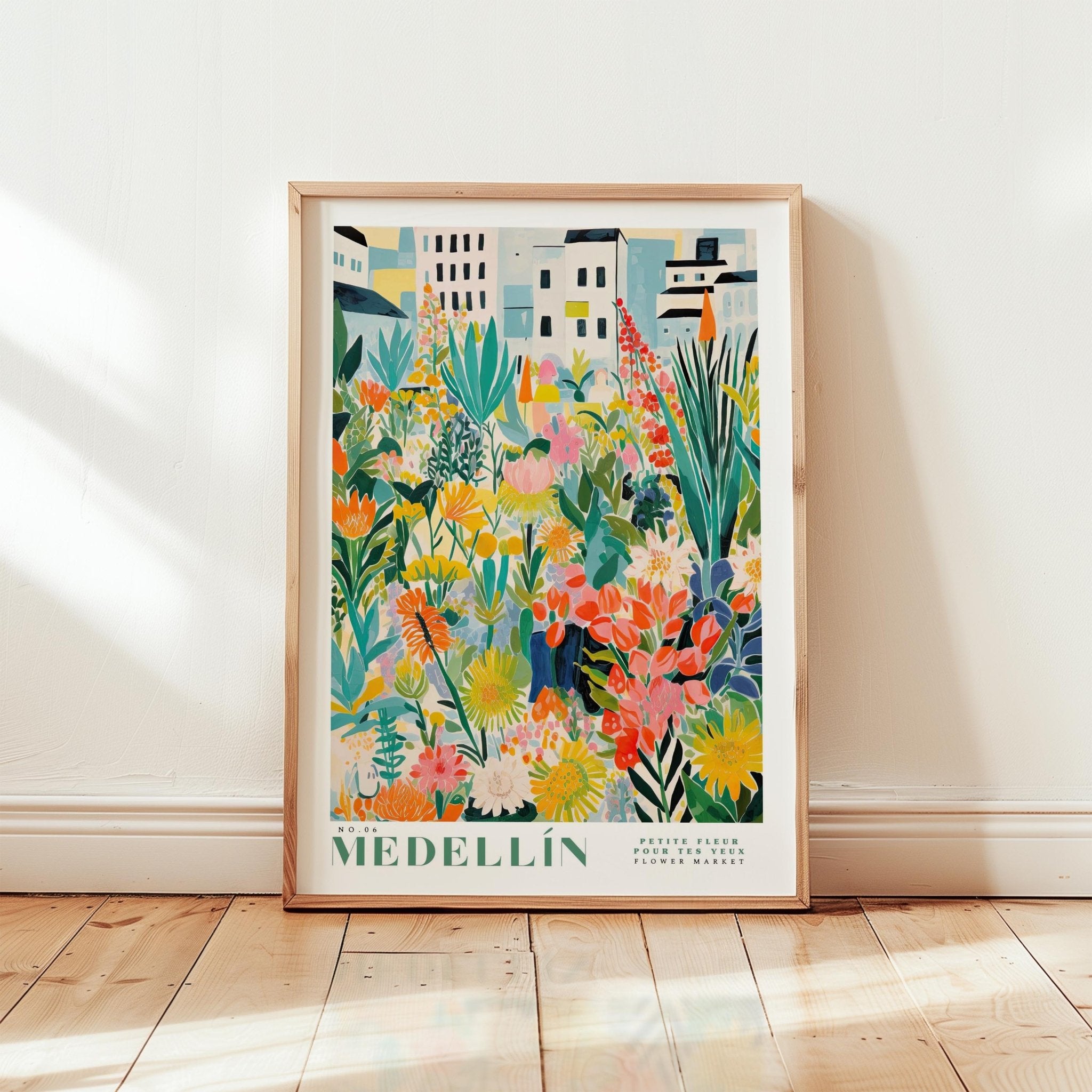 Medellin Flower Market Poster - Posters - Flower Poster