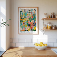 Medellin Flower Market Poster - Posters - Flower Poster