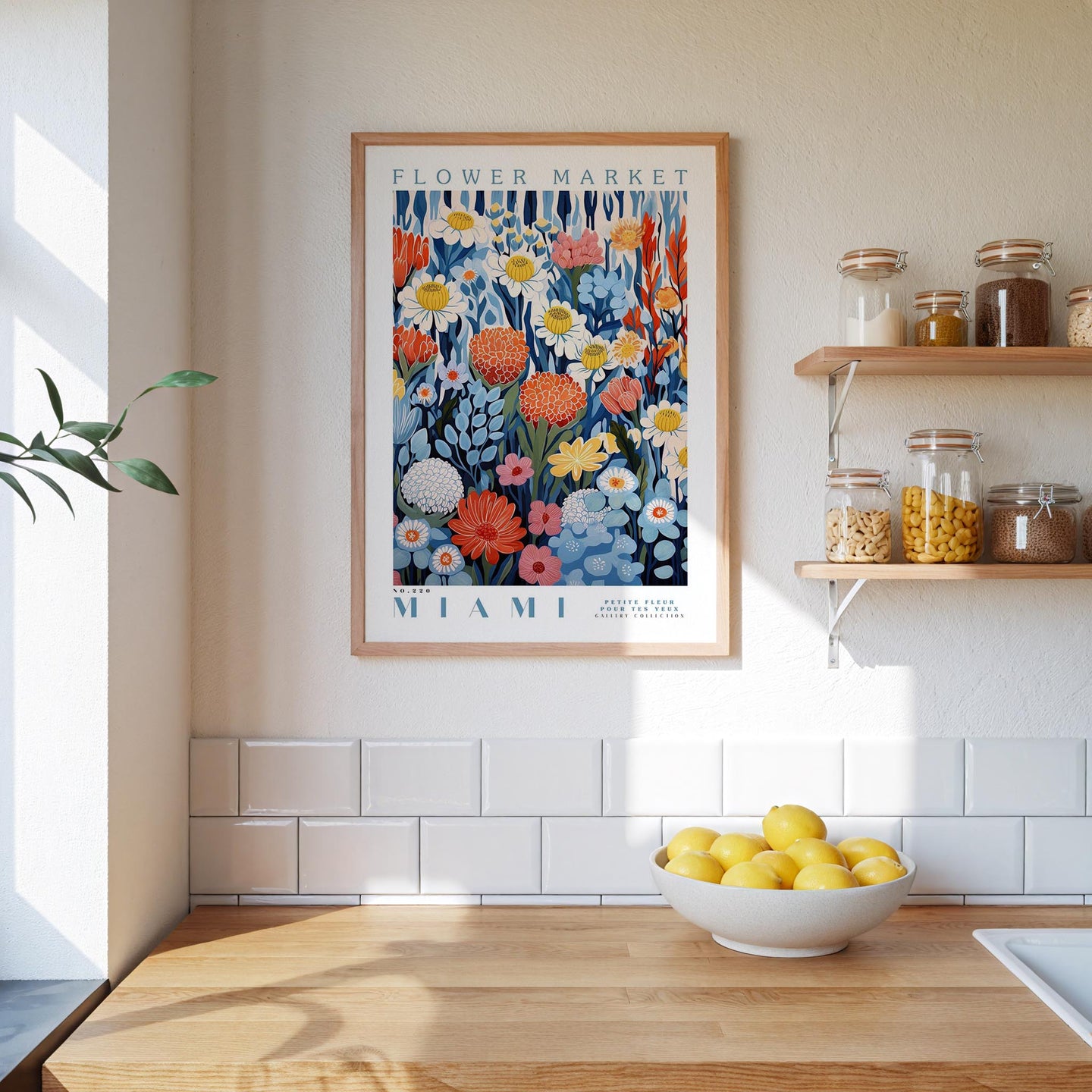 Miami Flower Market Poster - Poster - Flower Poster