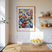 Miami Flower Market Poster - Poster - Flower Poster
