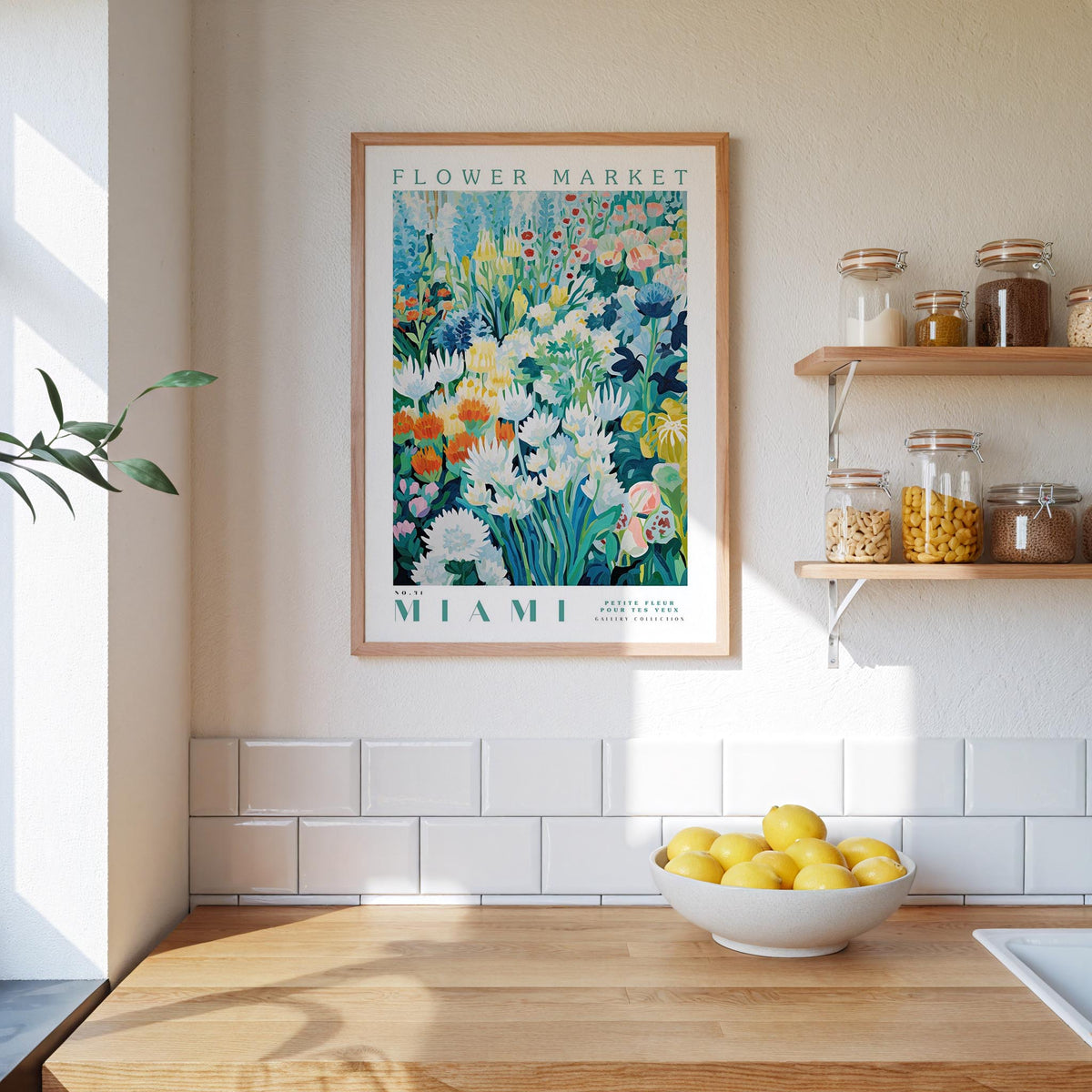 Miami Flower Market Poster - Posters - Flower Poster