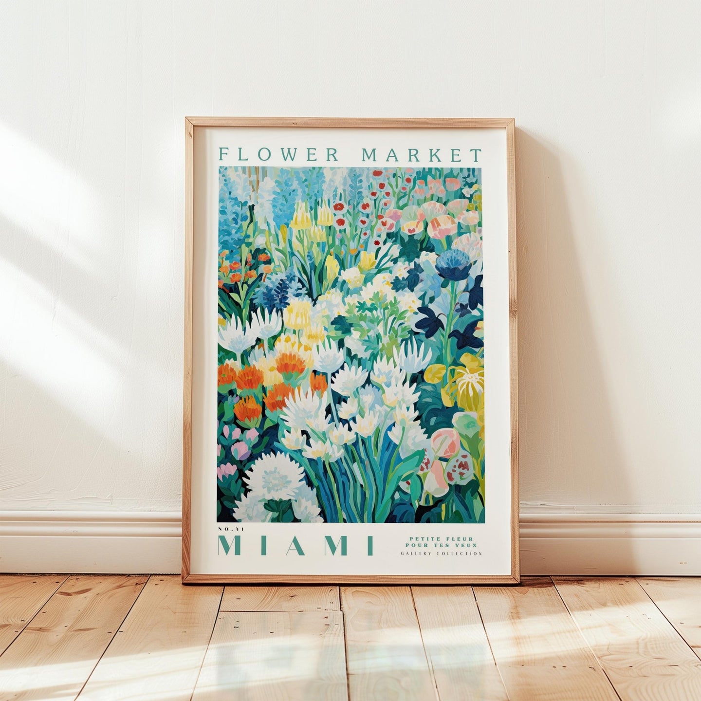 Miami Flower Market Poster - Posters - Flower Poster