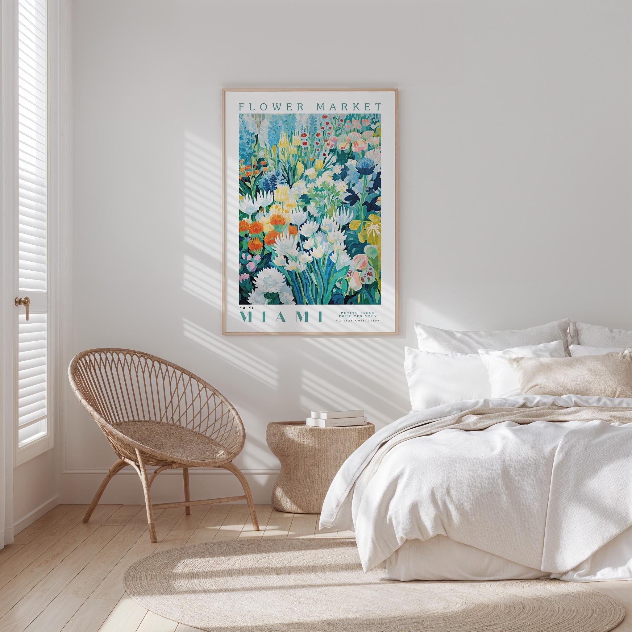 Miami Flower Market Poster - Posters - Flower Poster
