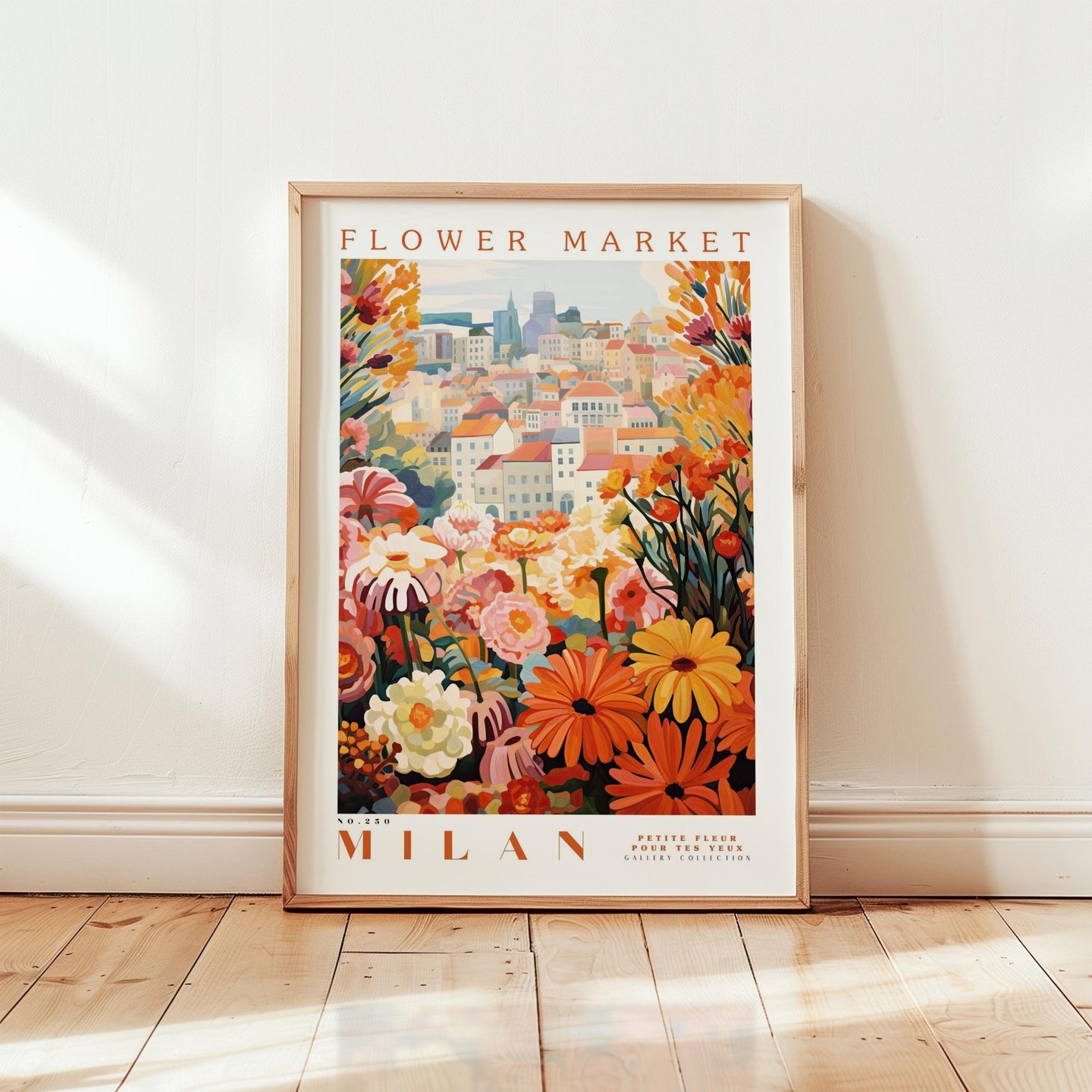 Milan Flower Market Poster - Poster - Flower Poster