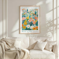 Milano Flower Market Poster - Posters - Flower Poster