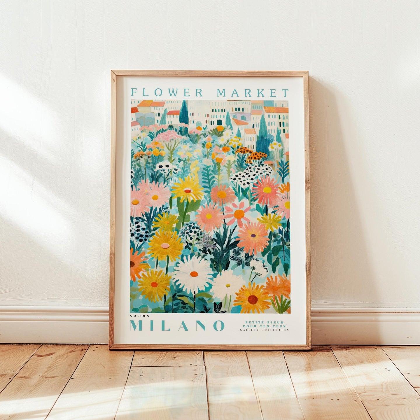 Milano Flower Market Poster - Posters - Flower Poster