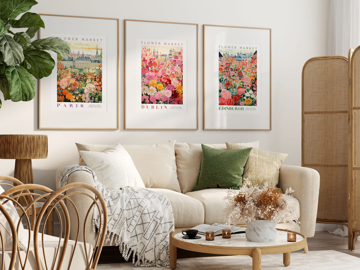 Paris Flower Poster