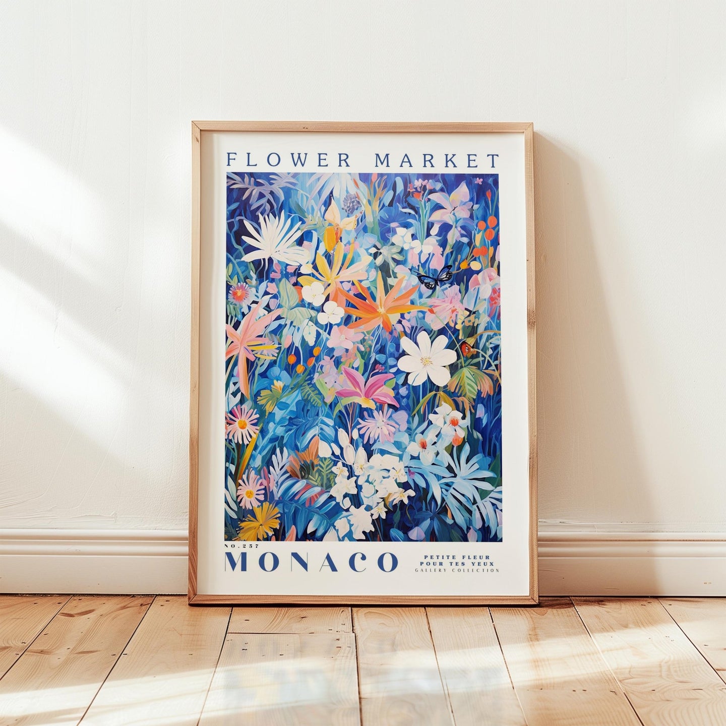 Monaco Flower Market Poster - Poster - Flower Poster