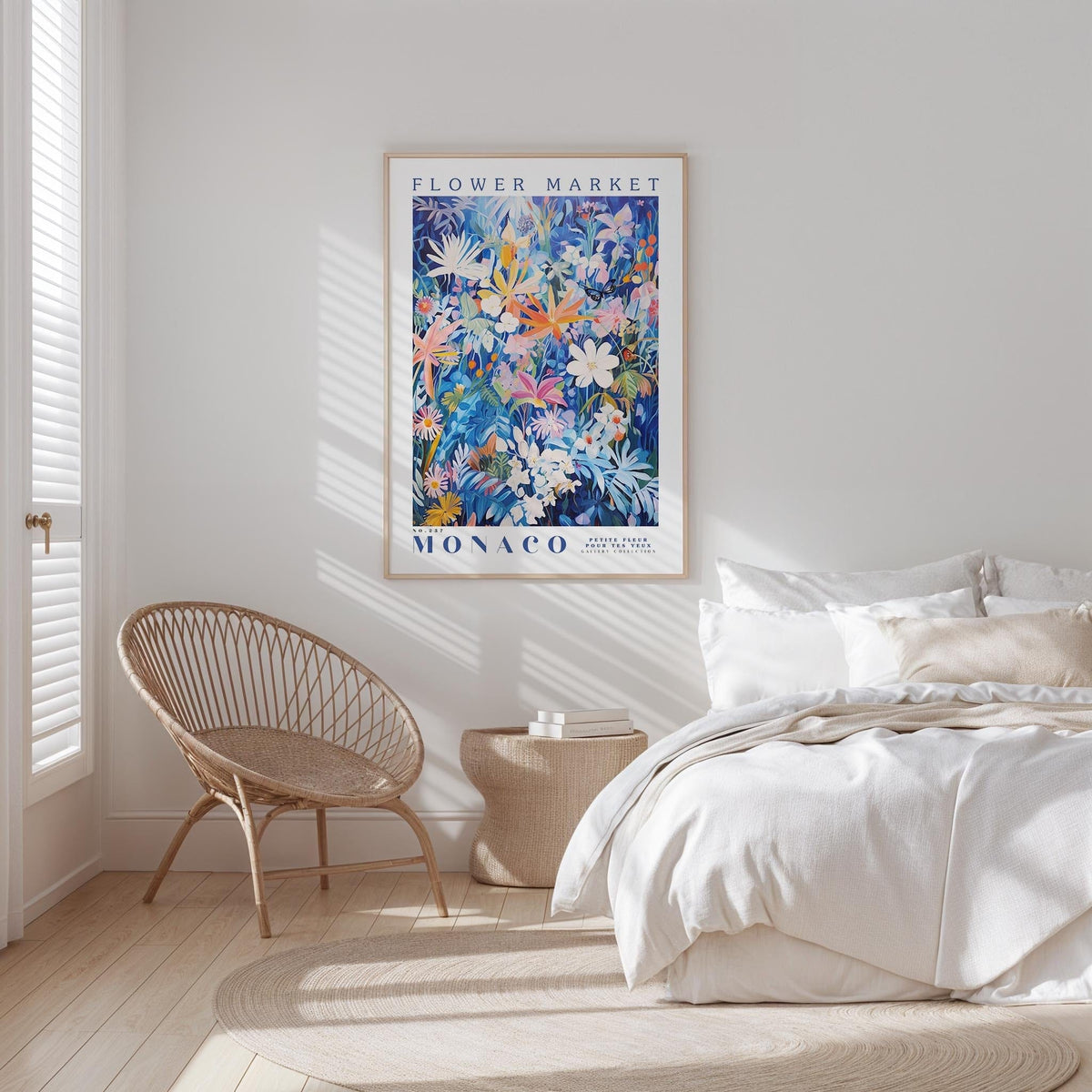 Monaco Flower Market Poster - Poster - Flower Poster