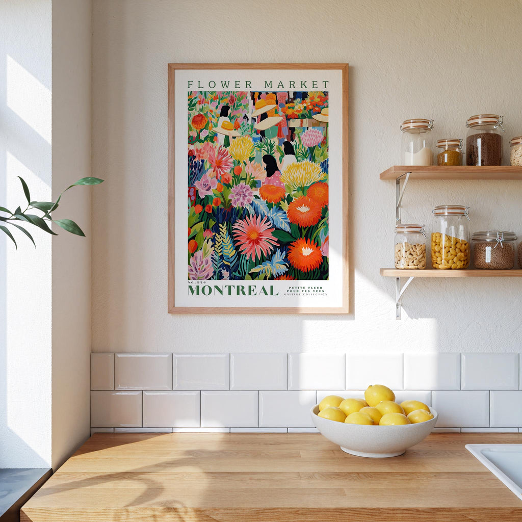Montreal Flower Market Poster - Poster - Flower Poster