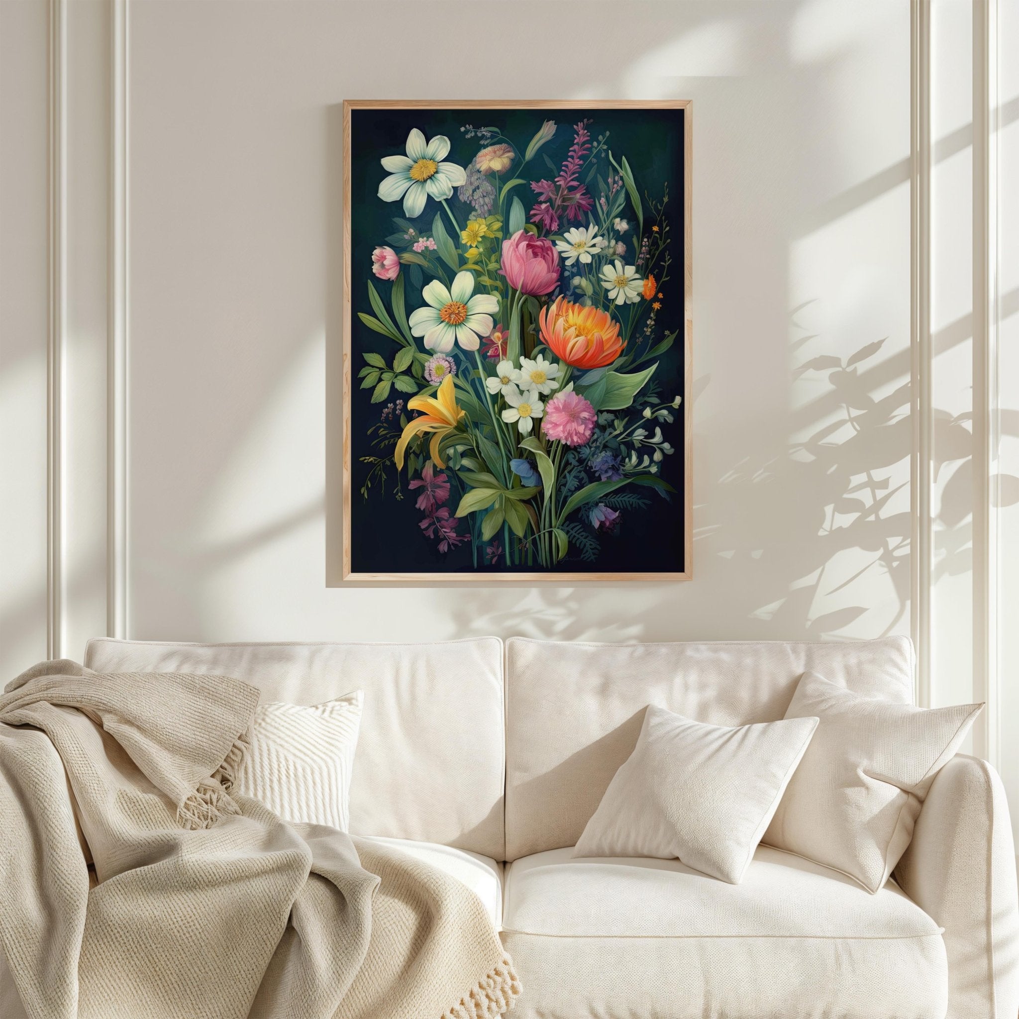 Moody Wildflower Poster - Poster - Flower Poster